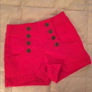 •NEW•EXPRESS-Red Hot High Rise Sailor Shorts